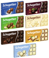 SCHOGETTEN Chocolate Bars 7 Different Flavors Bundle 7 x 100g