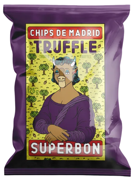 SUPERBON TRUFFLE Potato Chips with Black Summer Truffles 125g