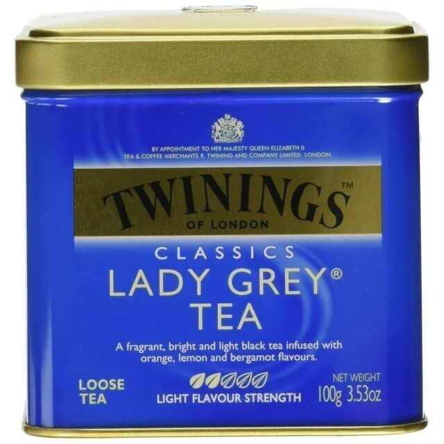TWININGS LADY GREY Loose Tea Tin 100g