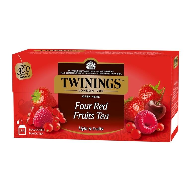 TWININGS FOUR RED FRUITS Flavored Black Tea 50g