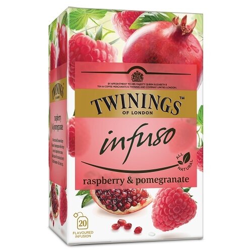 TWININGS Infuso Raspberry & Pomegranate Flavor Fruit Tea 40g